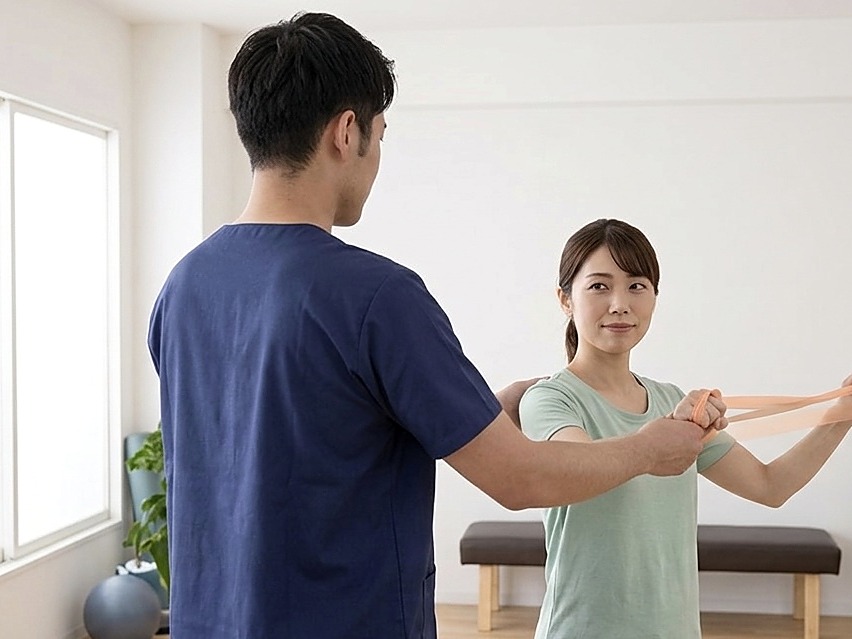 セルフケア指導の様子